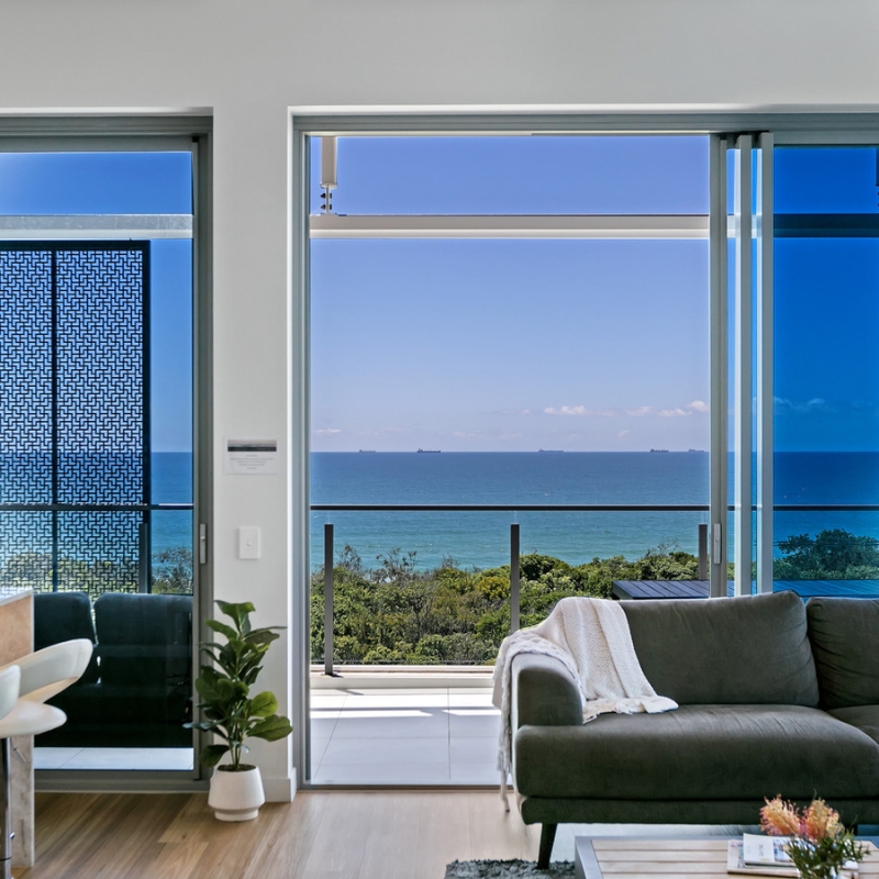 ocean view from sunshine coast rental